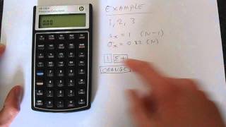 How to Calculate Standard Deviation on a HP 10BII Calculator