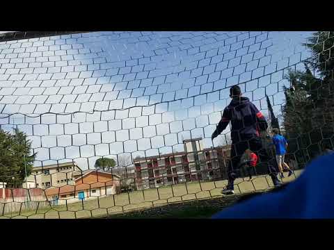 Allenamento singolo attaccanti-portieri