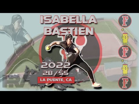 2022 Isabella Bastien Lefty Slapper 2B/SS, Softball Skills Video - Firecrackers Steiner/Bastien