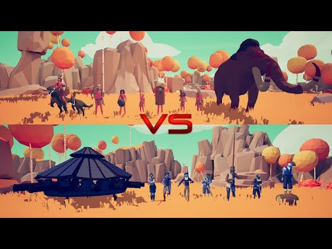 TRIBAL TEAM VS RENAISSANCE TEAM Totally Accurate Battle Simulator