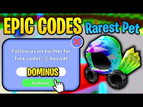 All 12 Owner Pet Codes In Bubble Gum Simulator Roblox - epic all secret new codes in baby simulator roblox
