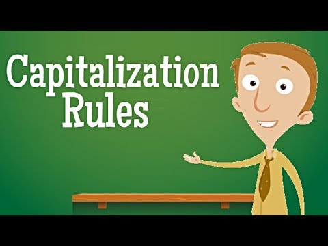 What is capitalization example?
