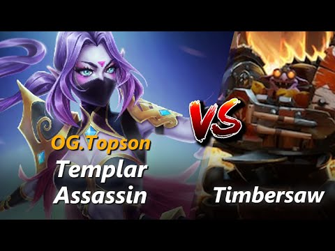 How to Templar Assassin mid vs Timbersaw (feat. Topson) | First 10 minutes