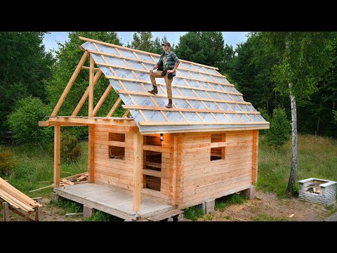 Byggandet av ett massivt träramstak för min hembygd, gjutjärnsmatlagning - Off Grid Living