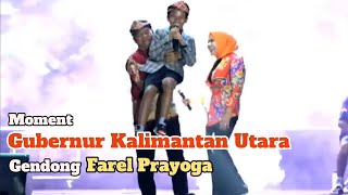 Momen Gubernur Kalimantan Utara gendong FarelPrayoga