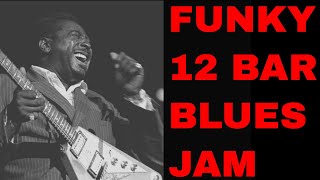 Albert King Style Funky 12 Bar Blues Blues in A [76 BPM]