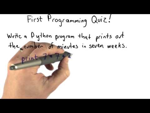 First Programming Quiz Solution Intro to Computer Science