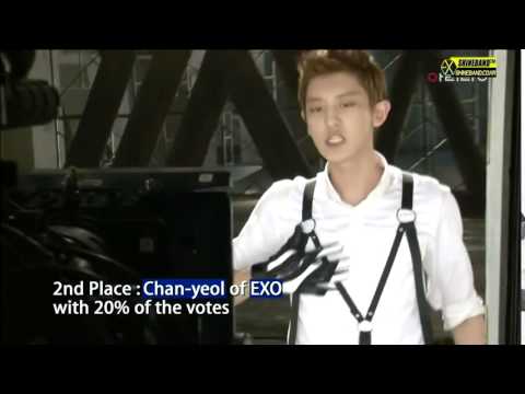 140116 EXO 찬열 보이그룹 외모 랭킹 2위