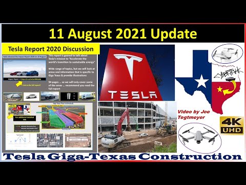 Tesla Gigafactory Texas 11 August 2021 Cyber Truck & Model Y Factory Construction Update (08:15AM)