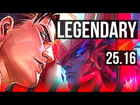 GAREN vs YONE (TOP) | Legendary, 8 solo kills | EUW Master | 25.16