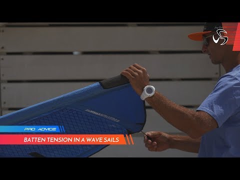 Batten tension in a wave sail | Diony Guadagnino