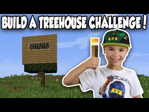 EPIC Minecraft Treehouse Build Challenge! Who wins?