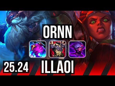 ORNN vs ILLAOI (TOP) | 8k comeback | EUW Master | 25.24
