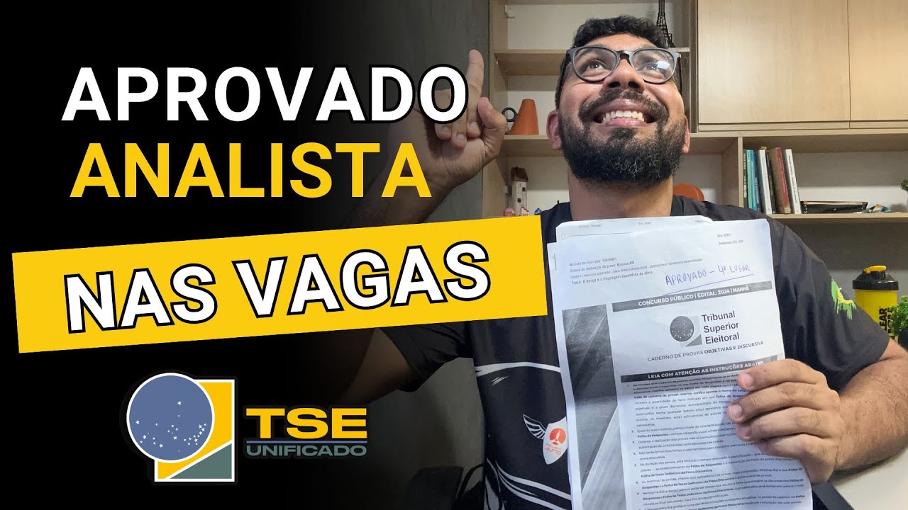 PASSEI EM 4º LUGAR - ANALISTA NO CONCURSO DO TSE/TRE UNIFICADO 🙏🏽