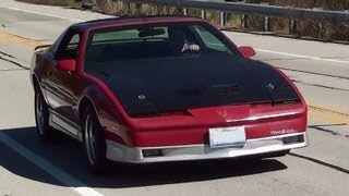 1987 Trans Am Acceleration with Tach 5500 RPM Shifts - 357 V8 Demon Carb