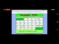 Starfall Calendar December 2026