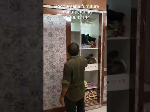 Brown offwhite antique copy wardrobe plywood, size: 67 walld...