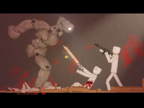 Golem Fights Humans in People Playground