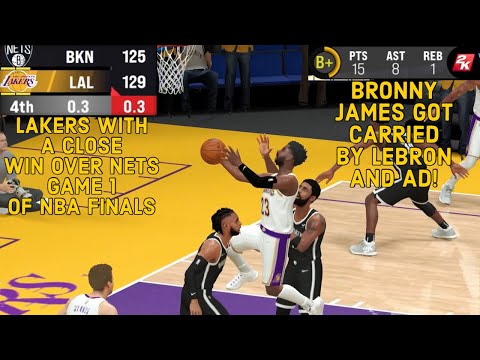 BRONNY JAMES GOT CARRIED BY LEBRON AND AD! | NBA 2K22 Mobile MyCareer Series Ep. 21 | anakindave