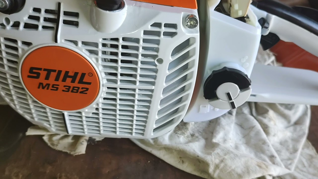 Watch Now Motosserra Stihl Ms 382- máquina nova com sabre de 63CM Motosserra Stihl Ms 382- máquina nova com sabre de 63CM