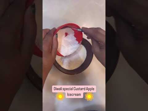#food Diwali special Custard Apple Icecream