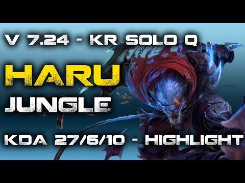 SSG Haru - Rengar Jungle  -  KR LOL Highlights  하루 렝가 || Challenger Replays