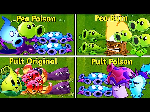 Random 4 Team Plants + Vine Battles - Who Will Win? - PvZ2 Team Plants vs Team Plants