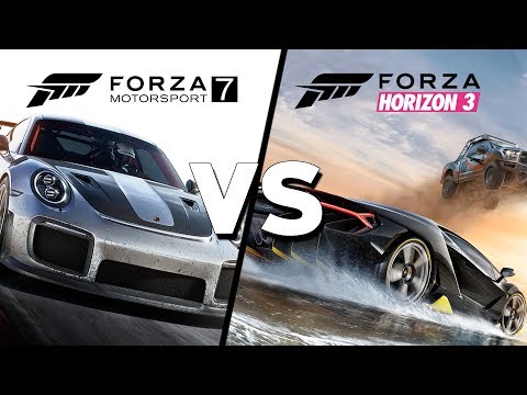 Forza Horizon 3 VS Forza Motorsport 7 - COMPARISON