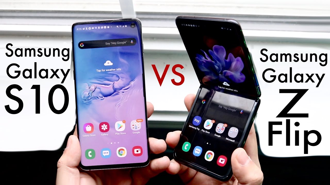 Samsung Galaxy Z Flip Vs Samsung Galaxy S10! (Comparison) (Review)