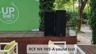 Video thumbnail for RCF NX 985-A OUTDOORS SOUND TEST by DeeJay PajTim
