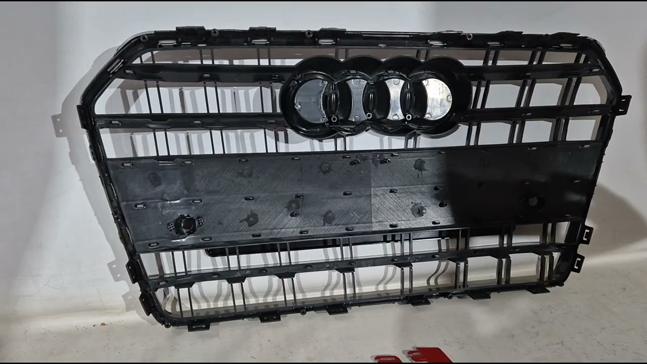 Audi A6 C7 2011-2017 гг. Передняя Черная Решетка S-Style (2014-2017) Video 1