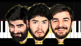 Eypio - Kaşık - Kafalar Karışık Film Müziği - Piano Tutorial by VN ( Easy )