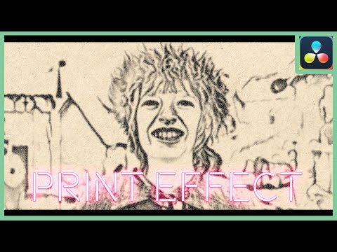 Print Effect | DaVinci Resolve 18 Studio |
