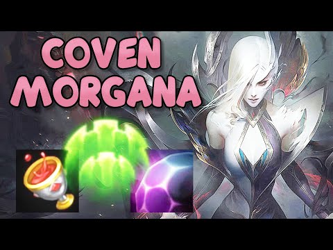 New Legendary skin! COVEN MORGANA Gameplay - League of Legends