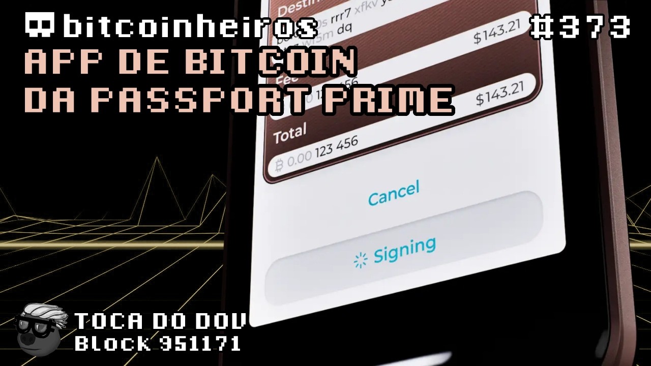 Usando Bitcoin na Passport Prime com a Envoy