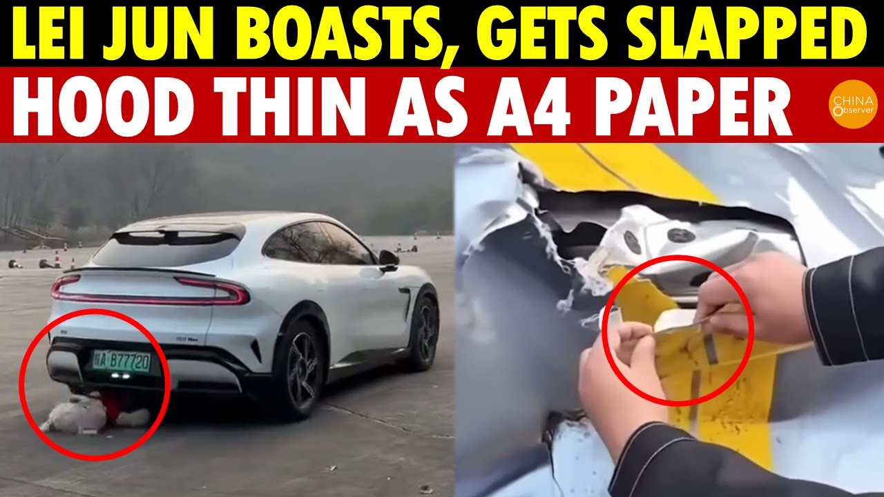 Lei Jun Boasts About Xiaomi EV’s Collision-Avoidance Feature, Then Gets Slapped: Hood Thin as Paper