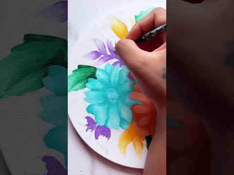 #floralart #botanicaldrawing by Artist Prasun Balasubramaniam using SKYHawk Round/ Circle Canvas