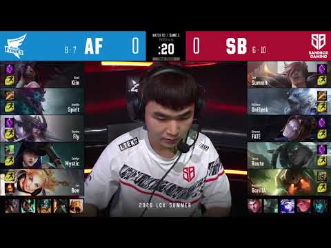 AF vs SB  (Game 1 & 2) LCK Summer 2020  Afreeca Freecs vs Sandbox Gaming G1