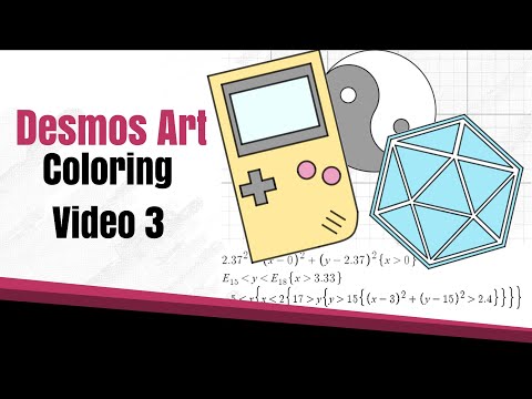 How to Create Desmos Art 3 - Shading, Coloring, Designing - Step by Step Guide