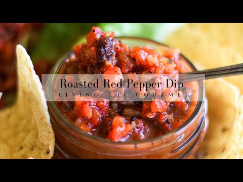 Homemade Roasted Red Pepper Dip
