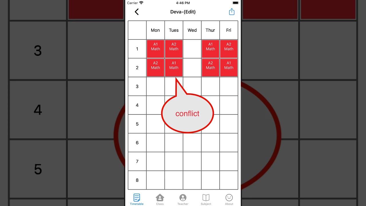 School Timetable App