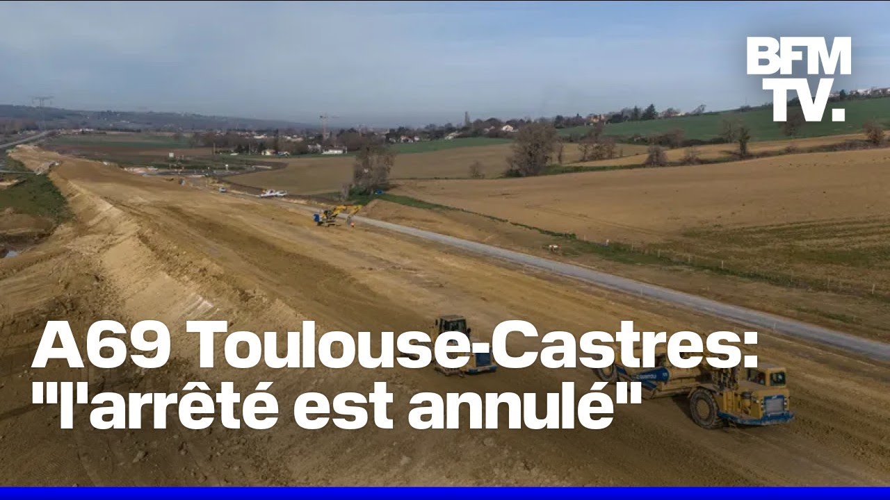 A69 Toulouse-Castres: la justice annule l'arrêté préfectoral autorisant le chantier