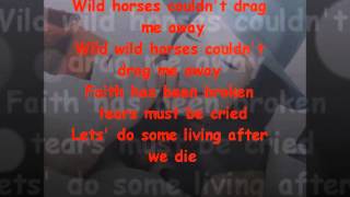 Elizabeth Gillies Wild Horses Cover with Lyrics