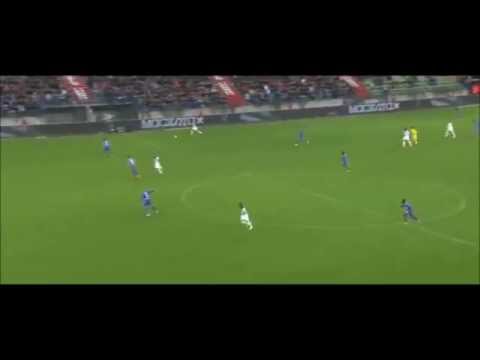 Claudio Beauvue scores a brilliant 40-yard lob for Guingamp vs Caen