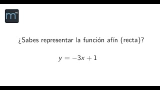 GRADO NOVENO: Función Afín
