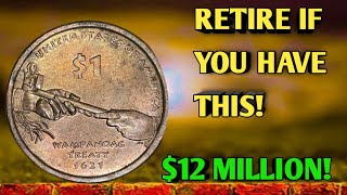 Top 2 Most Valuable $1 Coins in the USA  1621 Wampanoag Treaty & 2009 Dollar