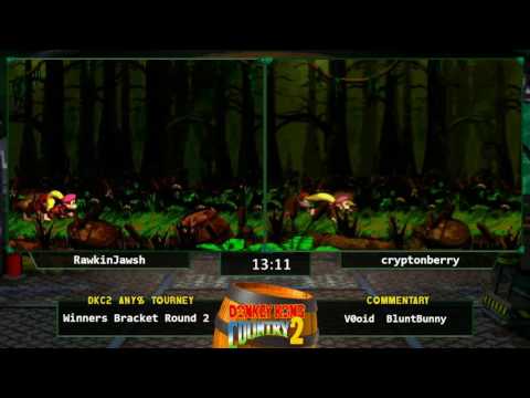 RawkinJawsh vs cryptonberry - Donkey Kong Country 2 Any% Tournament 2016