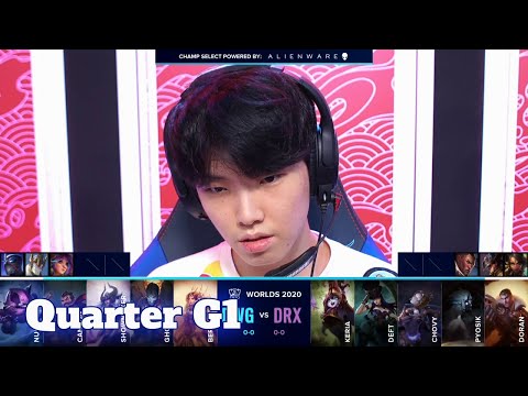 DWG vs DRX - Game 1 | Quarter Finals S10 LoL Worlds 2020 PlayOffs | DRX vs DAMWON Gaming G1 full