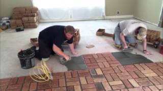 preview picture of video 'split brick flooring'