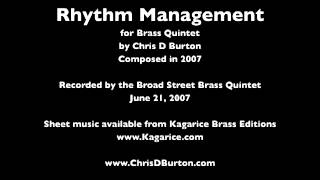 Rhythm Management - Chris D Burton